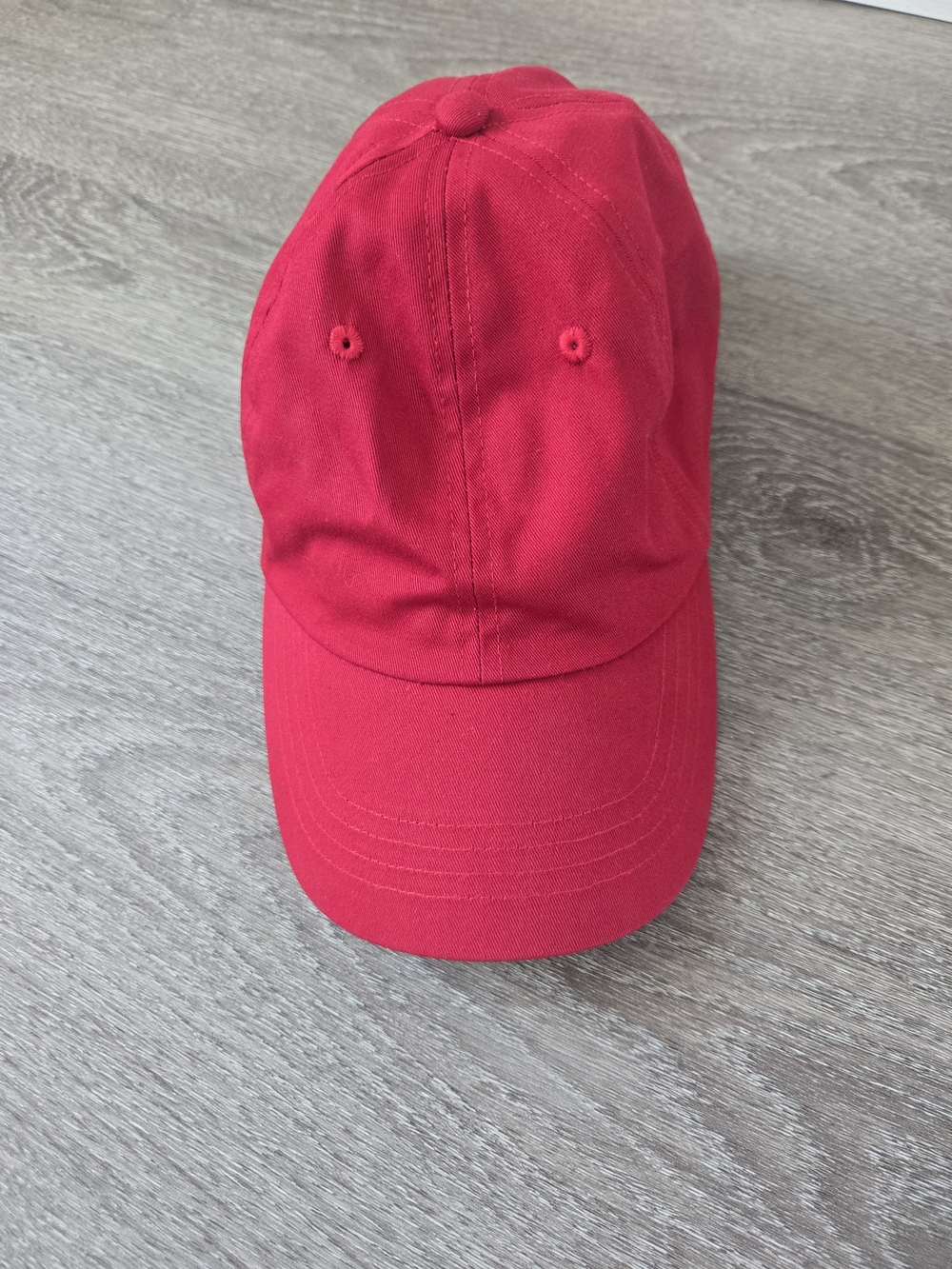 Zara Bright Red Classic Adjustable Baseball Cap Hat Size S-M